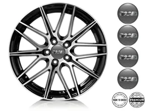 Saab Felgensticker für Autos Gewölbtes Emblem-Design